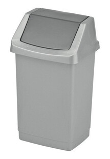 Kosz uchylny "CLICK-IT" 50 l srebrny/grafitowy