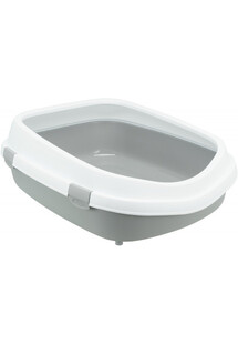 Primo XXL, biała/szara kuweta z ramką, 56x25x71 cm