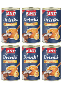 RINTI Drinki 6x185 ml - Przekąska dla psów z kurczakiem