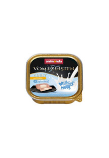 ANIMONDA Vom Feinsten Adult Milk Centr Chicken&Yoghurt 100 g Pasztet dla dorosłych kotów z kurczakiem i jogurtem