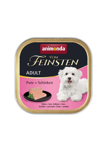 ANIMONDA Vom Feinsten Adult Turkey and Ham 150 g Mokra karma dla dorosłych psów Indyk i szynka