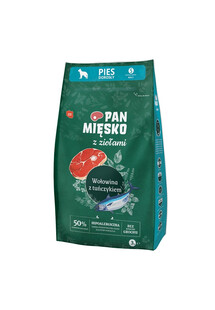 PAN MIĘSKO karma sucha z ziołami Wołowina z tuńczykiem S 3 kg dla ras małych