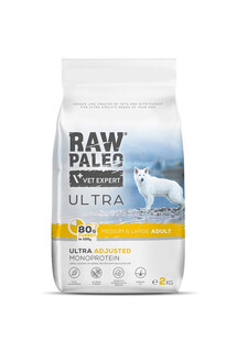 RAW PALEO Ultra Monoprotein Turkey Medium and Large Adult Dogs 2 kg