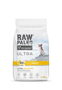 RAW PALEO Ultra Monoprotein Turkey Mini Adult Dogs 8kg