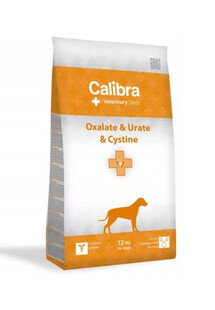 CALIBRA Veterinary Diet Dog Urate/Cystine, 12kg - sucha karma dla psów, 12 kg