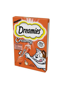 DREAMIES Creamy Snack Chicken 4 x 10g - kremowy przysmak dla kota, kurczak, 4 x 10g