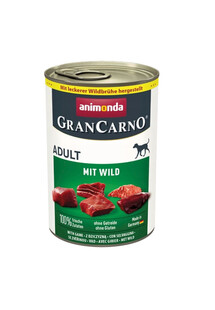 GranCarno Adult dziczyzna 400g