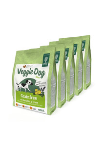 GREEN PETFOOD VeggieDog Adult Grainfree bezzbożowa karma dla psów 5x900g