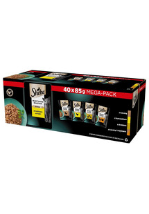 SHEBA Selection Select Slices Drobiowe Smaki w sosie 40x85 g z kaczką, kurczakiem, drobiem, kaczką i indykiem dla kotów