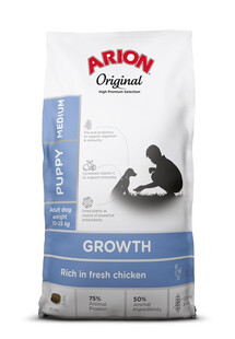 ARION Original Growth Puppy Medium dla szczeniąt ras średnich z kurczakiem 12 kg