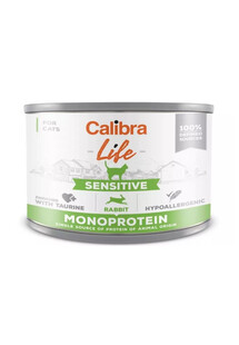 CALIBRA Life Sensitive for Cats z królikiem 200 g