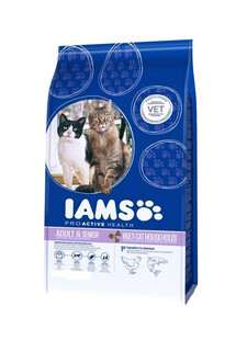 IAMS ProActive Health Adult & Mature & Senior Multi-Cat Households with Salmon & Chicken 15 kg -sucha karma dla starszych kotów