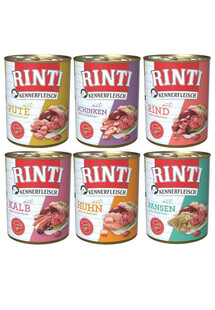 RINTI Kennerfleisch Mix smaków 6x800 g mokra karma dla dorosłych psów
