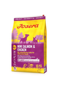 JOSERA Mini Salmon&Chicken ze smakowitym sosem dla małych psów 10kg