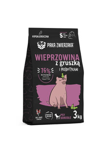 PAKA ZWIERZAKA Seventh Heaven Wieprzowina z gruszką 3 kg hipoalergiczna sucha karma dla psów S