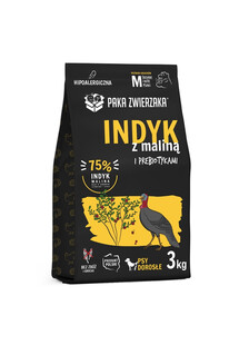 PAKA ZWIERZAKA Seventh Heaven Indyk z maliną 3 kg hipoalergiczna sucha karma dla psów M