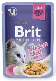 BRIT Premium Cat  Fillets in Jelly dla kotów z kurczakiem w galarecie 24x85g