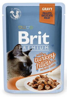 BRIT Premium Turkey fillets in gravy for cats 24x85 g mokra karma z indykiem dla kotów