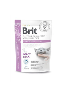 BRIT Gluten Grain Free Veterinary Diet Ultra-Hypoallergenic 400 g z owadami dla kotów