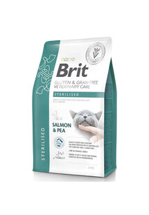 BRIT Gluten and Grain Free Veterinary Care Sterilised 5 kg z łososiem dla kastrowanych kotów