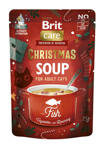 BRIT Care Cat Christmas soup fish 75 g świąteczna uzupełniająca wilgotna karma dla kotów z łososiem