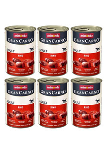 Animonda Grancarno Original Rind Pur 6x400 g - mokra karma dla psów z wołowiną