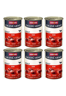 Animonda Grancarno Original Adult Rind Pur 6x800 g - mokra karma dla psów dorosłych wołowina