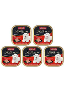 Animonda Vom Feinsten mit Geflugel + Kalb 5x150 g - mokra karma dla psów z wołowiną i sercami indyczymi