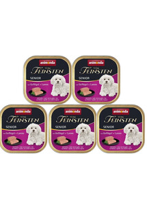Animonda Vom Feinsten Senior mit Geflugel + Lamm 5x150 g - mokra karma dla starszych psów z drobiem i jagnięciną