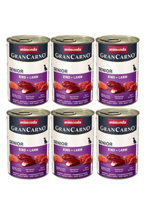 ANIMONDA GranCarno Senior Jagnięcina i cielęcina 6 x 400 g mokra karma dla starszych psów