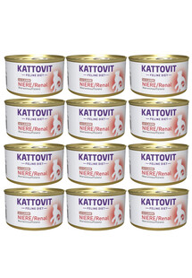 KATTOVIT Feline Diet Niere/Renal Lamb 12 x 85 g dla kotów w celu wsparcia funkcji nerek Jagnięcina