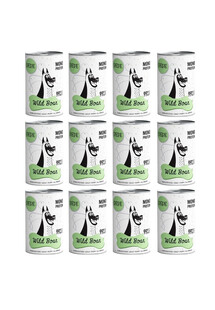 PAKA ZWIERZAKA PEPE Wild Boar 99% (dziczyzna) 12x400 g Monoproteinowa karma dla psów