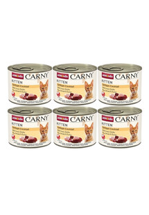 ANIMONDA Carny Kitten Poultry Cocktail mokra karma dla kociąt koktajl drobiowy 6x200 g