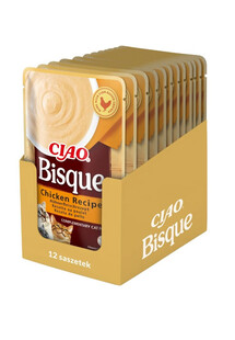 INABA CIAO Bisque Chicken Recipe 12x40g Zupa krem z kurczaka