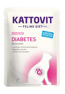 KATTOVIT Feline Diet Diabetes Łosoś 85 g