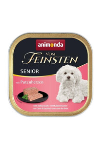 ANIMONDA vom Feinsten Senior - karma dla starszych kotów Serca Indycze 150 g