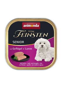 Animonda Vom Feinsten Senior mit Geflugel + Lamm 150 g - mokra karma dla starszych psów z drobiem i jagnięciną 150g