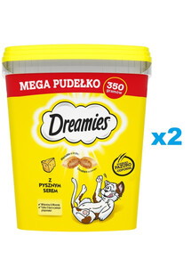 DREAMIES Mega Pudełko 2x350g Przysmak dla kota z pysznym serem