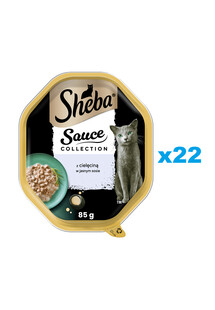 SHEBA Sauce Collection tacka 22x85 g w sosie kawałki z cielęciną