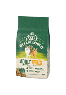 JAMES WELLBELOVED Cat Adult Indyk sucha karma dla dorosłych kotów 1,5 kg
