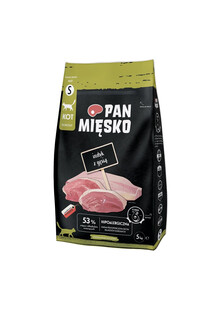 PAN MIĘSKO Indyk z gęsią chrupki S 5 kg hipoalergiczna sucha dla kotów