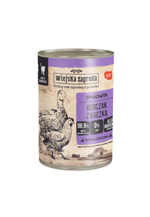 WIEJSKA ZAGRODA Kurczak z kaczką mokra karma dla dorosłych kotów 400 g