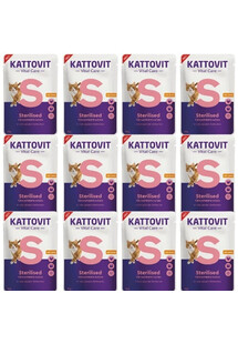 KATTOVIT Vital Care Sterilised z kurczakiem 12x85 g dla wykastrowanych kotów w sosie
