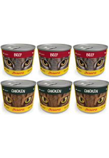 JOSERA Cat Mix smaków Wołowina i kurczak 6x200g mokra karma dla kotów