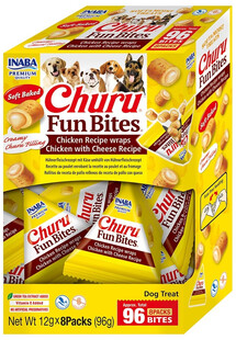 Dog Churu Fun Bites Chicken with Cheese 8x12g wrapy z kurczakiem i serem dla psa
