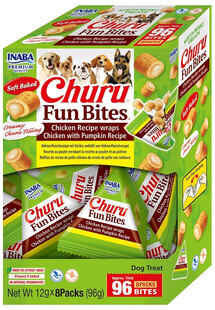 Dog Churu Fun Bites Chicken with Pumpkin 8x12g wrapy z kurczakiem i dynią dla psa