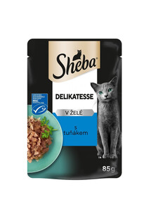 Delicacy saszetka 85g mokra karma pełnoporcjowa dla dorosłych kotów kawałki z tuńczykiem w galaretce