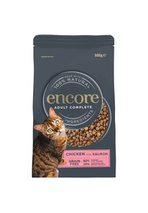ENCORE Grain Free Chicken with Salmon 3x800g sucha bezzbożowa karma z kurczakiem i łososiem dla kota