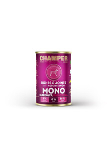CHAMPER Bones Joints Beef 400 g karma monobiałkowa z wołowiną dla psa