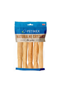 PETMEX Naturalne gryzaki Pałeczki kolagenowe jasne 15cm 150 g